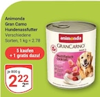 Gran Carno Hundenassfutter im Angebot bei GLOBUS in Kaarst Gran Carno Hundenassfutter Angebote von Animonda bei GLOBUS Kaarst für 2,22 €