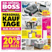 Aktueller SB Möbel Boss Prospekt mit Bett, "JETZT WIRD RICHTIG GESPART!", Seite 1