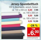 Aktuelles Jersey-Spannbetttuch Angebot bei Zimmermann in Hannover ab 6,00 €