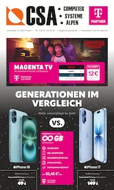 Aktueller CSA Computer Prospekt mit Handy, "GENERATIONEN IM VERGLEICH", Seite 1