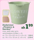 Zinkeimer "Flowers & Garden" Angebote bei Pflanzen Kölle Falkensee für 1,99 €