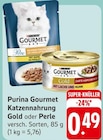 Gourmet Katzennahrung Gold oder Perle Angebote von Purina bei E center Pirmasens für 0,49 €