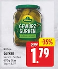 Gurken von Kühne für 1,79 € bei EDEKA im Angebot Gurken von Kühne im aktuellen EDEKA Prospekt