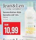 Sonnenlotion Kids Sensitiv LSF 50+ im Angebot bei Kaufhaus Stolz in Flensburg Sonnenlotion Kids Sensitiv LSF 50+ Angebote von Jean & Len bei Kaufhaus Stolz Flensburg für 10,99 €