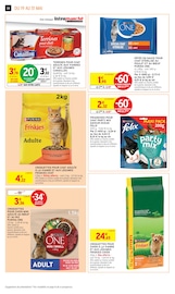 Promos Purina One dans le catalogue "25% DE REMISE IMMÉDIATE OU D'AVANTAGE CARTE" de Intermarché Super Purina One en promo dans le catalogue Intermarché Super à la page 34