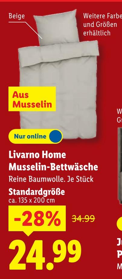 Musselin-Bettwäsche