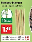Bambus-Stangen ca. ø 8–10 mm x L 90 cm Angebote bei Thomas Philipps Nordhausen für 1,48 €