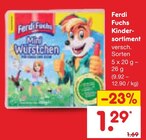 Kinder-sortiment von Ferdi Fuchs für 1,29 € bei Netto Marken-Discount im Angebot Kinder-sortiment von Ferdi Fuchs im aktuellen Netto Marken-Discount Prospekt