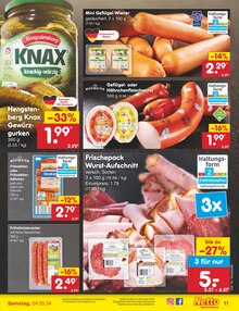 Wurst im Netto Marken-Discount Prospekt "Aktuelle Angebote" mit 50 Seiten (Heidelberg)