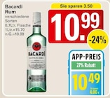 Rum Angebote von Bacardi bei WEZ Bad Oeynhausen für 10,49 €