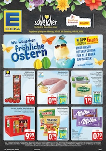 EDEKA Prospekt der Woche "Wir lieben Lebensmittel!" Seite 1, 30.03.2026 bis 04.04.2026 für Zella-Mehlis Aktueller EDEKA Prospekt "Wir lieben Lebensmittel!" Seite 1 von 36 Seiten für Zella-Mehlis