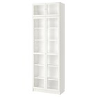 Aktuelles Bücherregal mit Aufsatz/Türen weiß/Glas Angebot bei IKEA in Siegen (Universitätsstadt) ab 224,99 €
