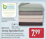 Jersey-Spannbetttuch von NOVITESSE im aktuellen ALDI Nord Prospekt für 7,99 €