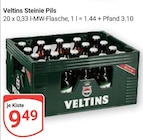 Steinie Pils Angebote von Veltins bei GLOBUS Nettetal für 9,49 €