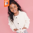 Veste sherpa boutonnée 2 poches ivoire fille à La Halle dans Saffais