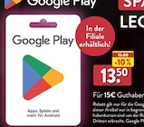 Google Play Guthabenkarte von Google Play im aktuellen ALDI Nord Prospekt