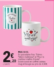 Promo Mug 34 cl à 2,20 € dans le catalogue E.Leclerc à Vienne