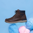 Boots avec lacets marron homme - La Halle à Mont-de-Marsan Boots avec lacets marron homme en promo chez La Halle Mont-de-Marsan à 24,99 €