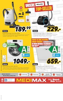 Waschmaschine im aktuellen MEDIMAX Prospekt (Nettetal) Waschmaschine im MEDIMAX Prospekt "RAUSVERKAUF WEGEN INVENTUR" mit 8 Seiten (Nettetal)