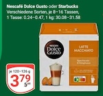 Verschiedene Sorten Angebote von Nescafé Dolce Gusto bei GLOBUS Jena für 3,79 €