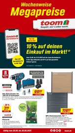 Zaun im toom Baumarkt Prospekt in Bautzen Aktueller toom Baumarkt Prospekt mit Zaun, "Respekt, wer's selber macht.", Seite 1