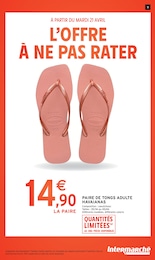 Offre Tongs dans le catalogue Intermarché Express du moment à la page 11