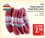 Original ungarische Paprika Kolbasz Paare Angebote von Pick bei Marktkauf Görlitz für 2,59 €