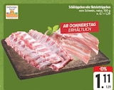 Schälrippchen oder Kotelettrippen Angebote bei EDEKA Coburg für 1,11 €