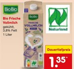 Bio Frische Vollmilch von BioBio für 1,35 € bei Netto Marken-Discount im Angebot Bio Frische Vollmilch von BioBio im aktuellen Netto Marken-Discount Prospekt