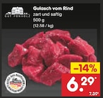 Gulasch vom Rind im Angebot bei Netto Marken-Discount in Brandenburg Gulasch vom Rind Angebote von Gut Ponholz bei Netto Marken-Discount Brandenburg für 6,29 €