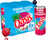 OASIS POMME CASSIS FRAMBOISE CANETTES - OASIS en promo chez Auchan Hypermarché OASIS POMME CASSIS FRAMBOISE CANETTES - OASIS dans le catalogue Auchan Hypermarché