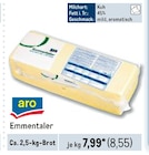 Emmentaler  im aktuellen Metro Prospekt für 8,55 €