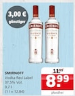 Vodka Red Label Angebote von Smirnoff bei Getränke Quelle Weydringer Halberstadt für 8,99 €