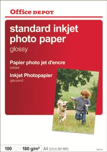 Papier photo A4 180 g - Office DEPOT à Courbevoie Papier photo A4 180 g en promo chez Office DEPOT Courbevoie à 14,30 €