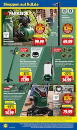 Lidl Akku-Gartenschere im Prospekt 
