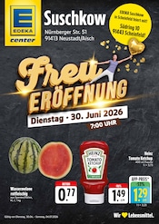 E center Supermarkt Prospekt der aktuellen Woche mit 4 Seiten, gültig von 30.06.2026 bis 04.07.2026, in Trautskirchen und Umgebung Aktueller E center Supermarkt Prospekt in Trautskirchen und Umgebung, "Wir lieben Lebensmittel!" mit 4 Seiten, 30.06.2026 - 04.07.2026