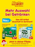 Netto Marken-Discount Prospekt "Mehr Auswahl
bei Getränken", 2 Seiten, für Gelsenkirchen, 24.02.2020 - 29.02.2020 Netto Marken-Discount Prospekt "Mehr Auswahl
bei Getränken", 2 Seiten, für Gelsenkirchen, 24.02.2020 - 29.02.2020