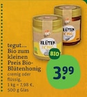 Aktuelle Honig Angebote bei tegut in Stuttgart Aktuelles Bio-Blütenhonig Angebot bei tegut in Stuttgart ab 3,99 €
