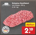 Schweine-Hackfleisch im Angebot bei Netto Marken-Discount in Bielefeld Schweine-Hackfleisch Angebote von Gut Ponholz bei Netto Marken-Discount Bielefeld für 2,19 €