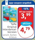 Original Interdentalbürsten von TePe für 3,99 € bei budni im Angebot Original Interdentalbürsten von TePe im aktuellen budni Prospekt