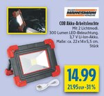 COB Akku-Arbeitsleuchte Angebote von Brüder Mannesmann bei diska Amberg für 14,99 €