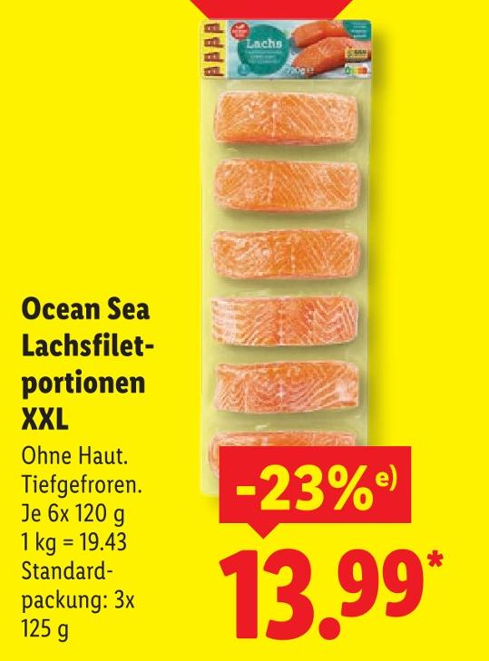 Lachsfiletportionen XXL