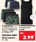 3 Boxershorts Angebote von ESMARA MEN bei Kaufland Sindelfingen für 2,99 €
