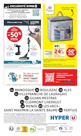 Promos Electroménager dans le catalogue "-60% DE REMISE IMMÉDIATE SUR LE 2ÈME PACK" de Hyper U Electroménager en promo dans le catalogue Hyper U à la page 44