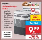 Aufbewahrungskörbe Angebote von Easymaxx bei Netto Marken-Discount Gera für 9,99 €