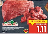 Rinderbraten oder Rindergulasch von Bauern Gut im aktuellen E center Prospekt