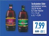 Likör Angebote von Sechsämter bei diska Hof für 7,99 €