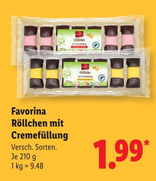 Röllchen mit Cremefüllung