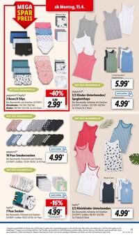 Damenunterwäsche Angebot im aktuellen Lidl Prospekt auf Seite 15