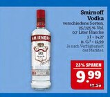 Vodka im Angebot bei Marktkauf in Altenburg Vodka Angebote von Smirnoff bei Marktkauf Altenburg für 9,99 €